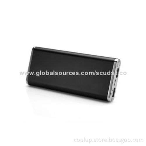 Ultra-high Density External Battery Pack for iPad, 10,000mAh, Rechargeable Battery Backup